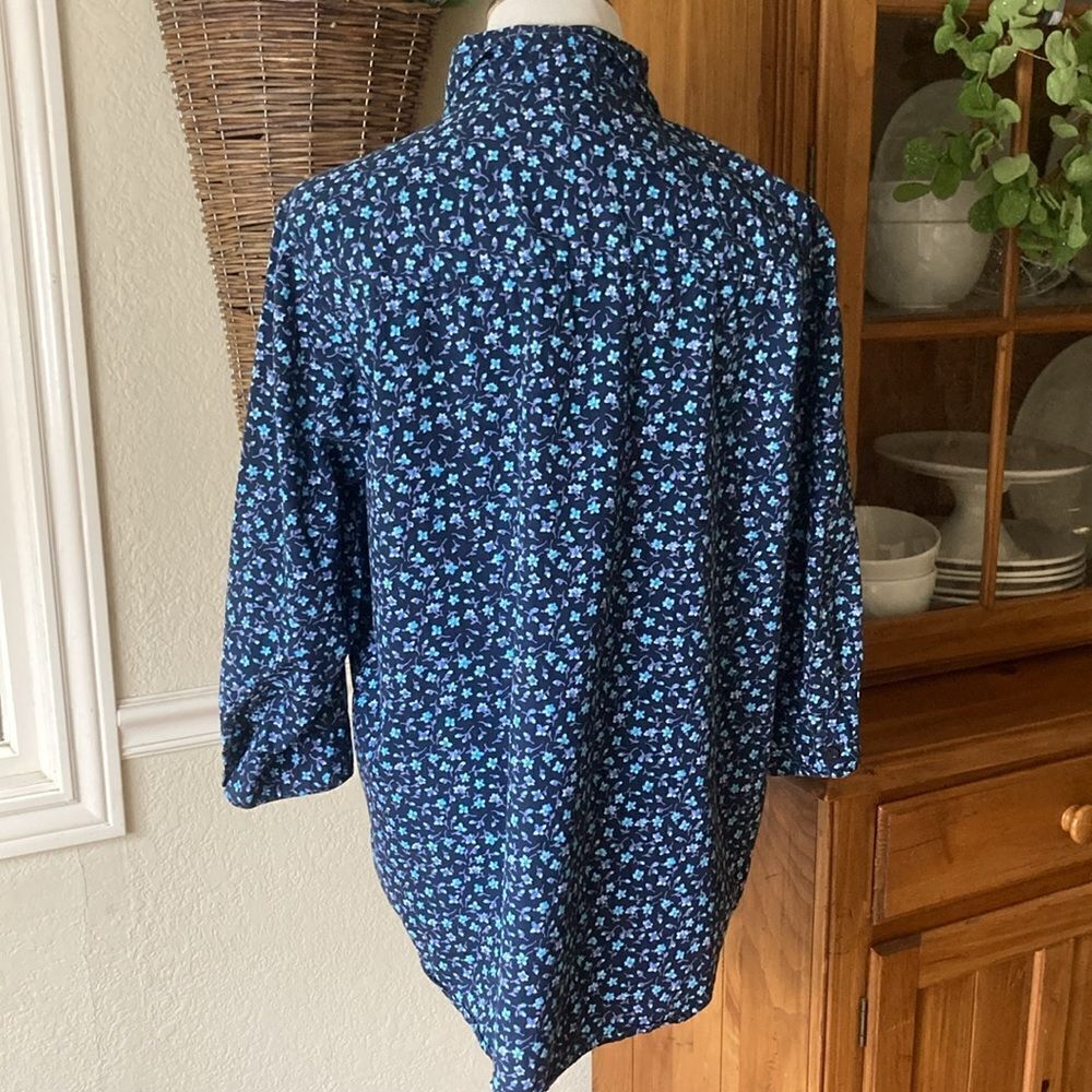 Vintage Looney Tunes 100% Cotton Y2K Disty Print Button Down Shirt Size 14/16 - Picture 5 of 10